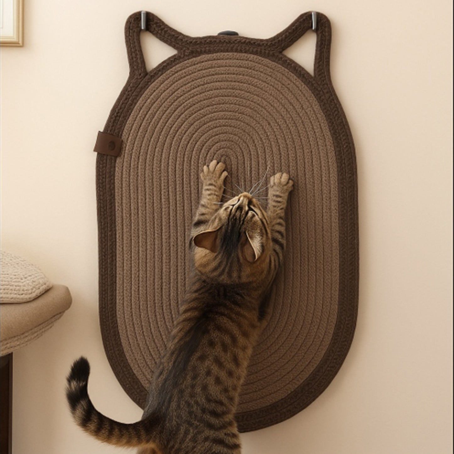 VetriClaw Dekoratif Kedi Kulaklı Tırmalama Paspası