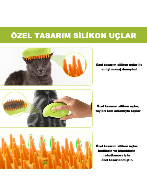 VetriLexe Brush™️ – Silikon Masajlı Tüy Toplama Tarağı - Vetrilex