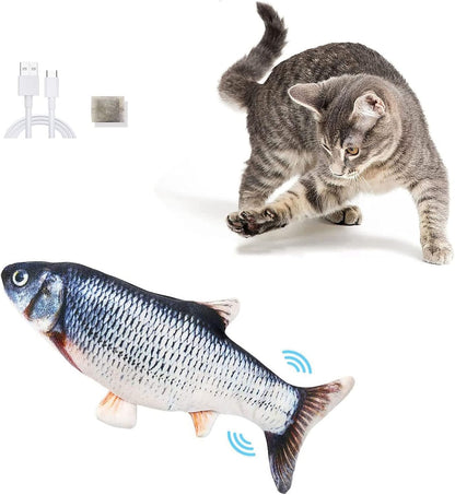 VetriFish - Hareketli Balık Kedi Oyuncağı Şarjlı