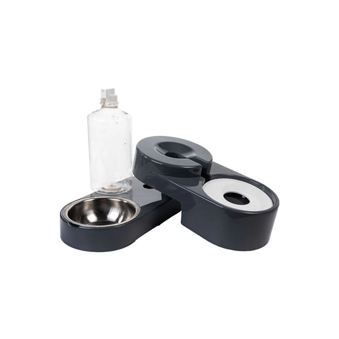 VetriMeal Set - Köşeli Mama ve Su Kabı Seti