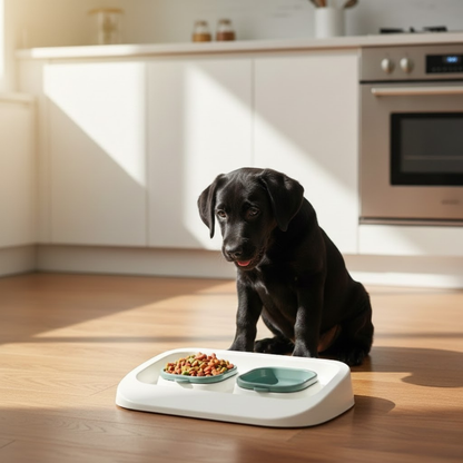 VetriFeeder - Yeşil 2'si 1 Arada Mama Ve Su Kabı