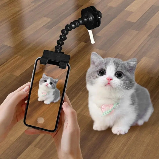 VetriSelfie Ödül Mama Tutacağı Kedi-Köpekler İçin Selfie Çubuğu