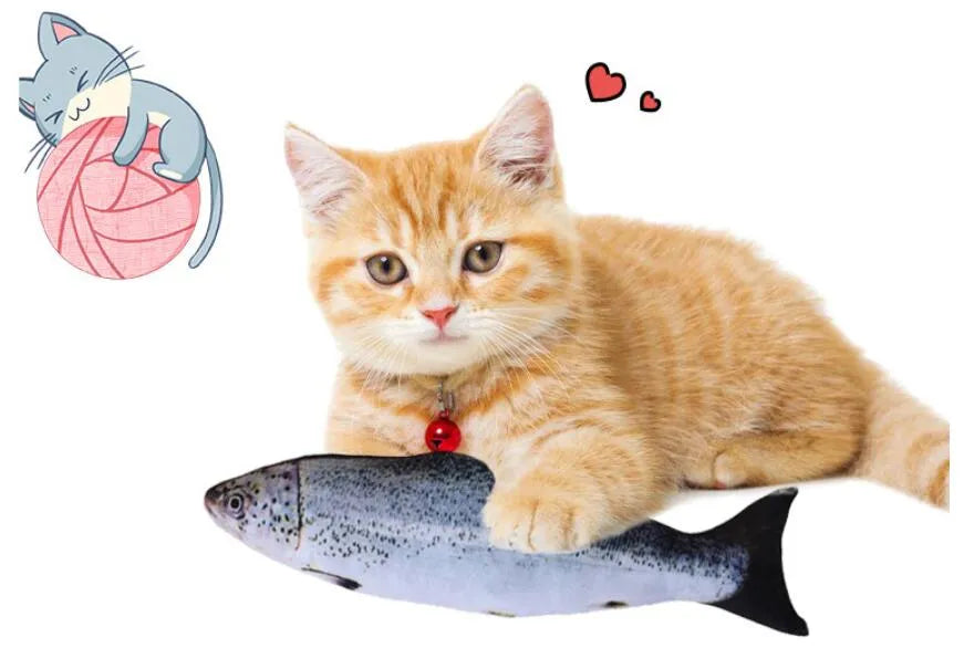 VetriFish - Kedi Oyuncağı Peluş Balık