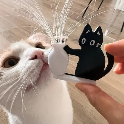 Kedi Bıyığı Toplayıcı Vazolu Buzdolabı Süsü