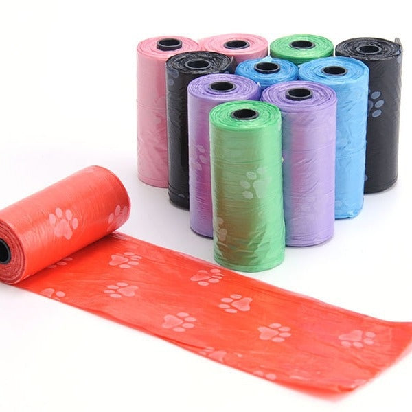 VetriPoop-Dörtlü Renkli ve Dayanıklı Kedi & Köpek Dışkı Toplama Poşeti