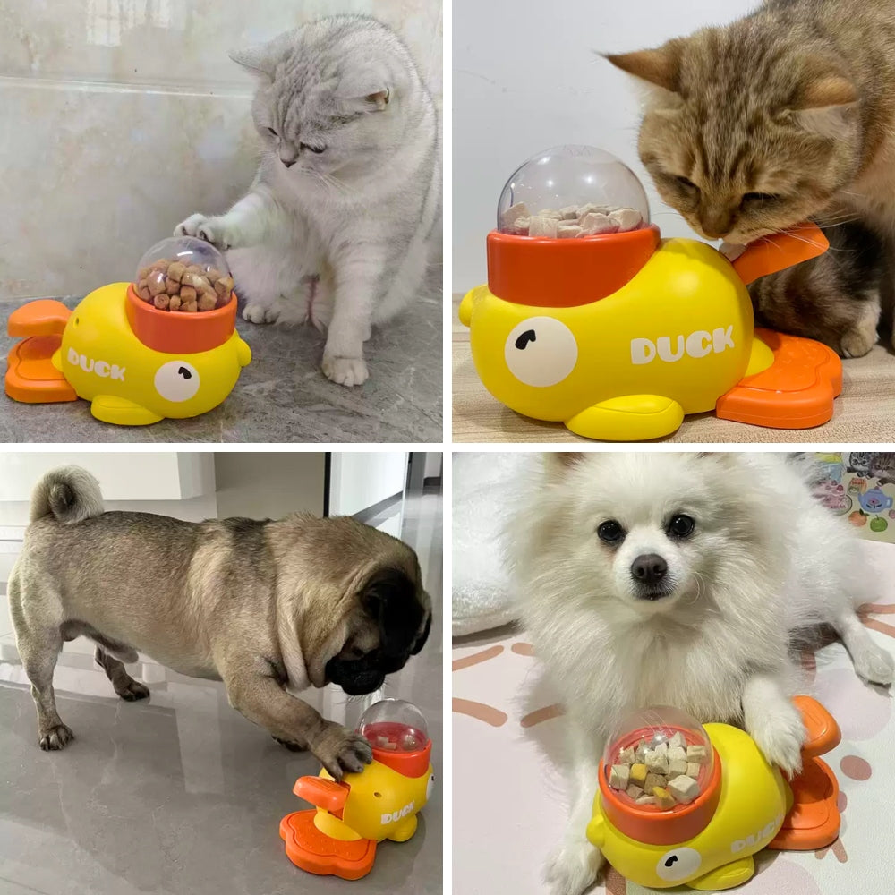 VetriDuck İnteraktif Kedi & Köpek Ödül Maması Oyuncağı