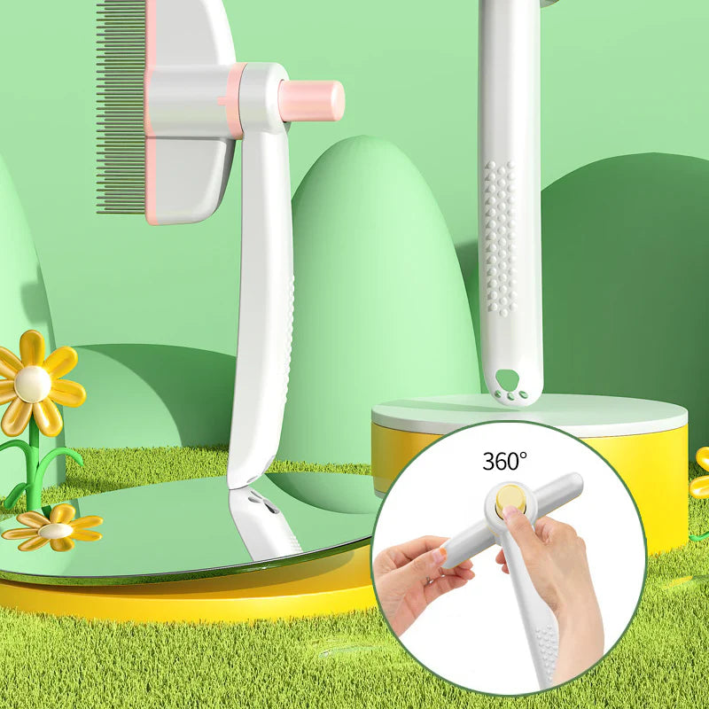 VetriComb360 - Döner Başlıklı Kedi Köpek Tarağı