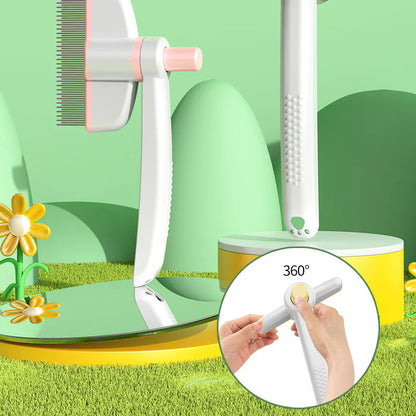 VetriComb360 - Döner Başlıklı Kedi Köpek Tarağı