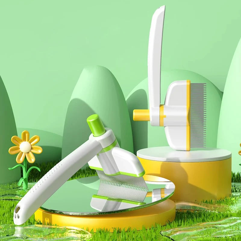 VetriComb360 - Döner Başlıklı Kedi Köpek Tarağı