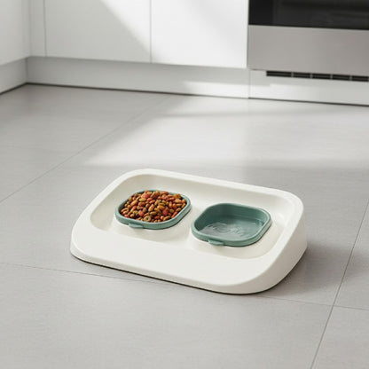 VetriFeeder - Yeşil 2'si 1 Arada Mama Ve Su Kabı