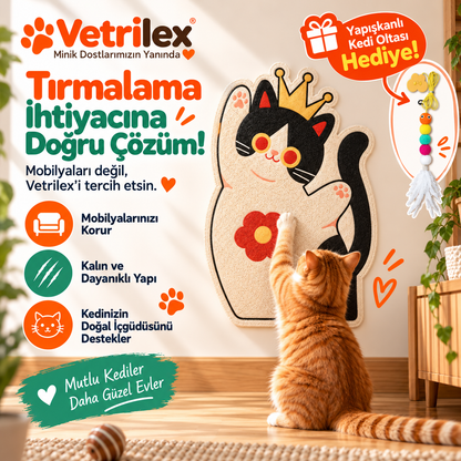 VetriScratch™ Duvara Yapışan Kedi Tırmalama Pedi