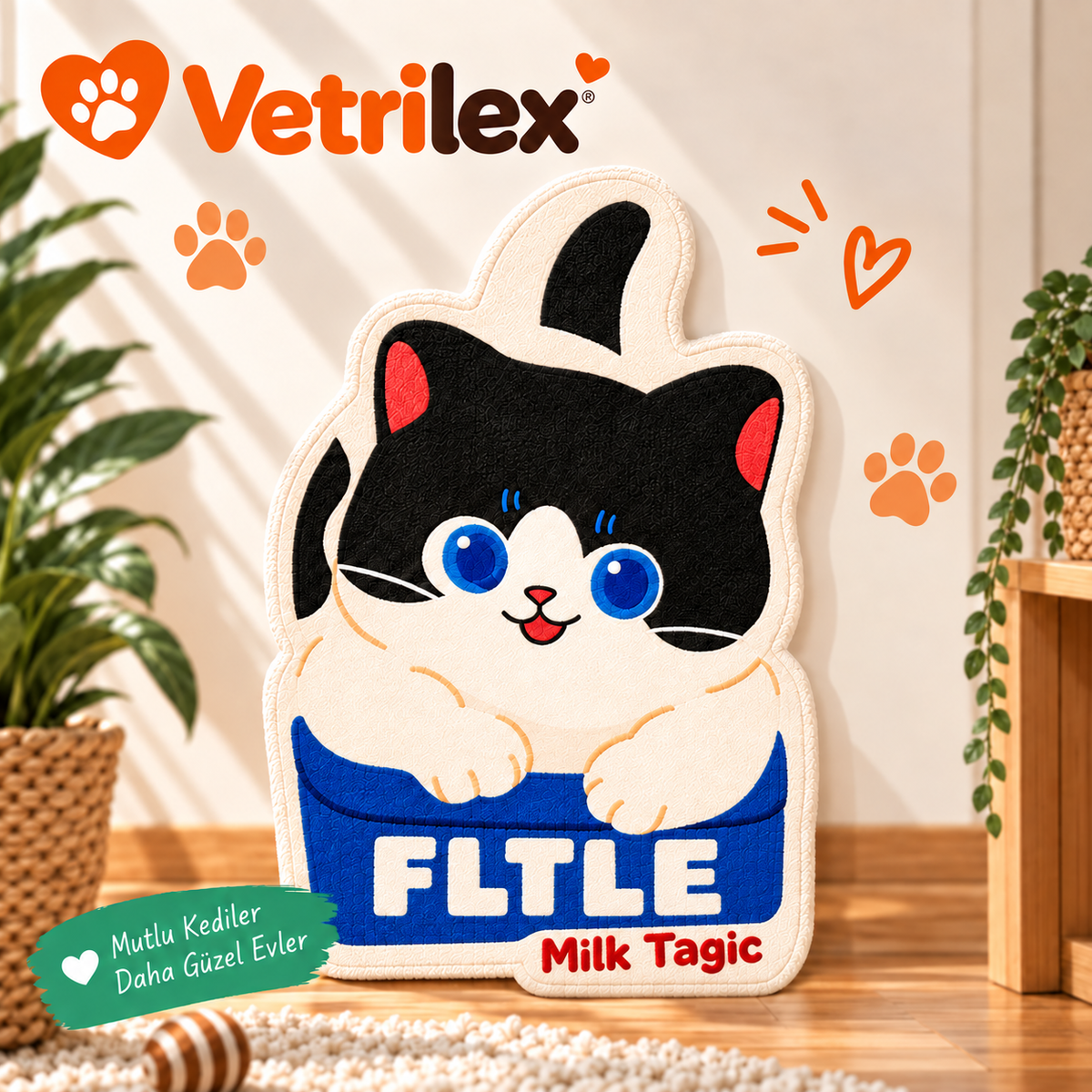 VetriScratch™ Duvara Yapışan Kedi Tırmalama Pedi