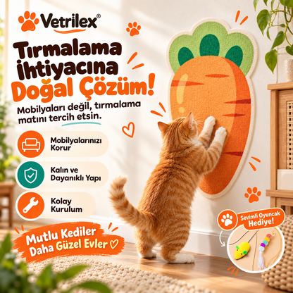 VetriScratch™ Duvara Yapışan Kedi Tırmalama Pedi