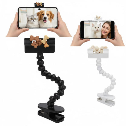 VetriSelfie Ödül Mama Tutacağı Kedi-Köpekler İçin Selfie Çubuğu
