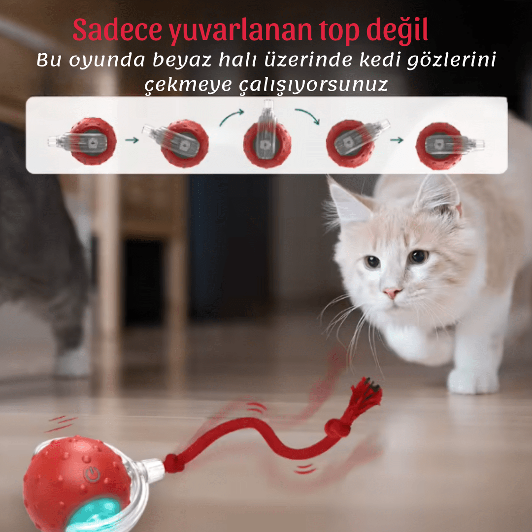 Vetribal™️ - Işıklı Otomatik Hareket Eden Top - Vetrilex
