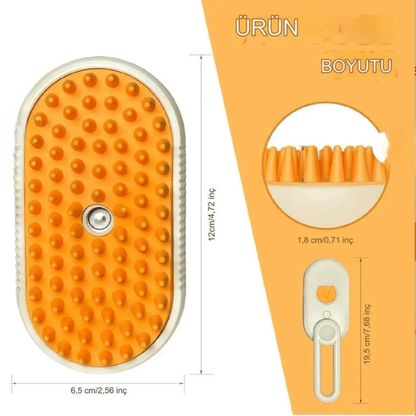 VetriBrush™️ Buharlı Kedi Fırçası - Vetrilex