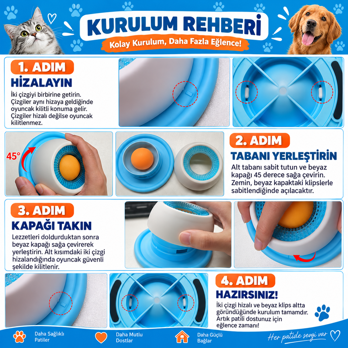 VetriLick Lezzet Patlamalı Ödül Yalama Oyuncağı
